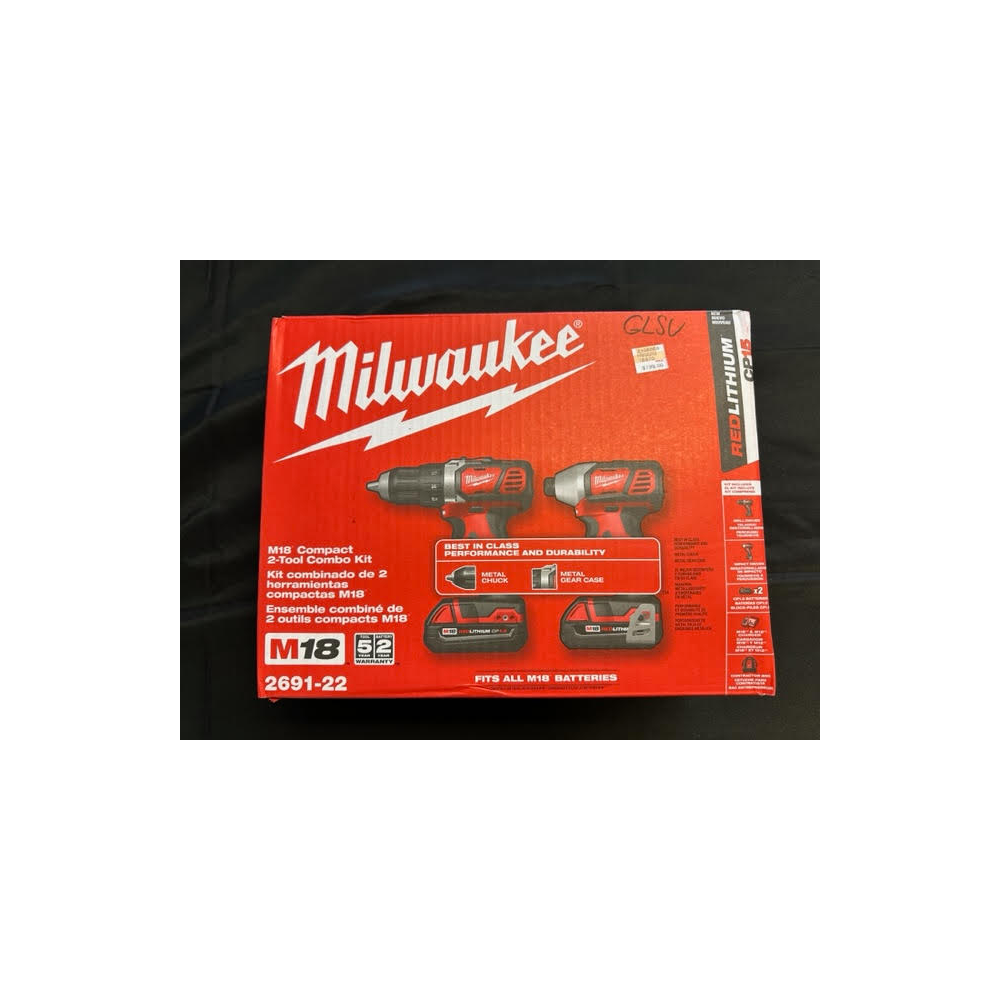 Milwaukee Drill Driver and Impact Driver Kit 