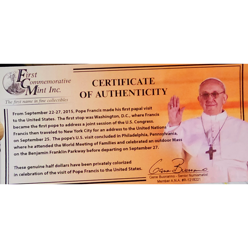 First Commemorative Mint of Pope Francis